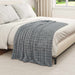 Pături de aruncat 6 pcs Gri închis 150 x 130 cm Molton - WALTI WALTI
