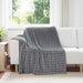 Pături de aruncat 6 pcs Gri închis 200 x 150 cm Molton - WALTI WALTI