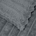 Pături de aruncat 6 pcs Gri închis 240 x 220 cm Molton - WALTI WALTI