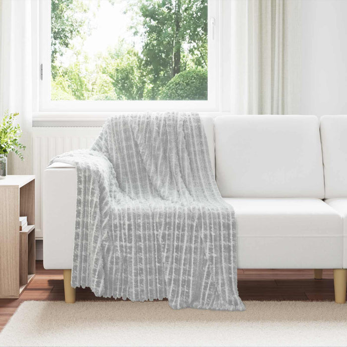 Pături de aruncat 6 pcs Gri 150 x 130 cm Molton - WALTI WALTI