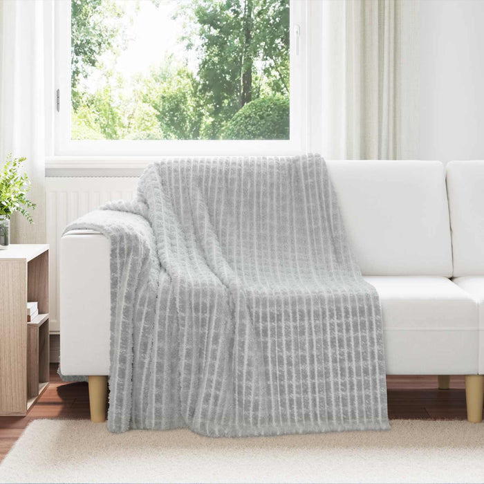 Pături de aruncat 6 pcs Gri 200 x 150 cm Molton - WALTI WALTI