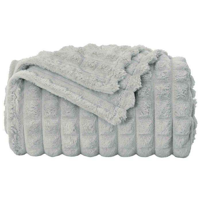 Pături de aruncat 6 pcs Gri 240 x 220 cm Molton - WALTI WALTI