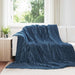 Pături de aruncat 6 pcs Albastru marin 240 x 220 cm Molton - WALTI WALTI