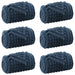 Pături de aruncat 6 pcs Albastru marin 270 x 240 cm Molton - WALTI WALTI
