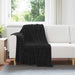 Pături de aruncat 6 pcs Negru 150 x 130 cm Molton - WALTI WALTI