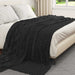 Pături de aruncat 6 pcs Negru 270 x 240 cm Molton - WALTI WALTI