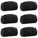 Pături de aruncat 6 pcs Negru 270 x 240 cm Molton - WALTI WALTI
