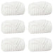 Pături de aruncat 6 pcs Alb 270 x 240 cm Molton - WALTI WALTI
