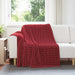 Pături de aruncat 6 pcs Roșu Bordeaux 200 x 150 cm Molton - WALTI WALTI