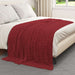 Pături de aruncat 6 pcs Roșu Bordeaux 200 x 150 cm Molton - WALTI WALTI