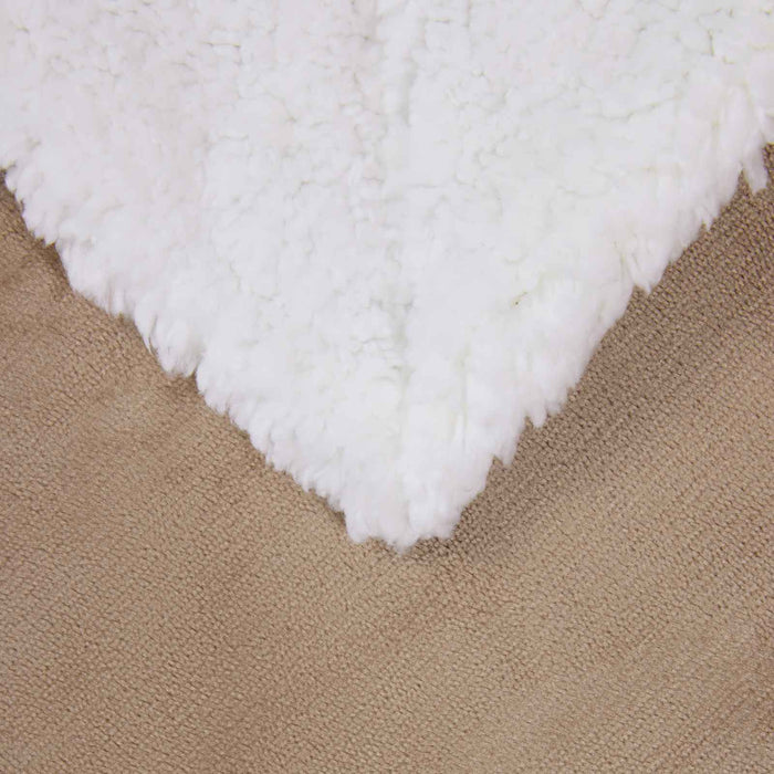 Pătura de aruncat Culoare Cămilă 130 x 150 cm Molton - WALTI WALTI