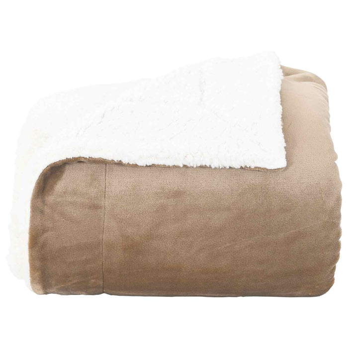Pătura de aruncat Culoare Cămilă 240 x 270 cm Molton - WALTI WALTI