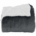 Pătura de aruncat Gri închis 240 x 270 cm Molton - WALTI WALTI