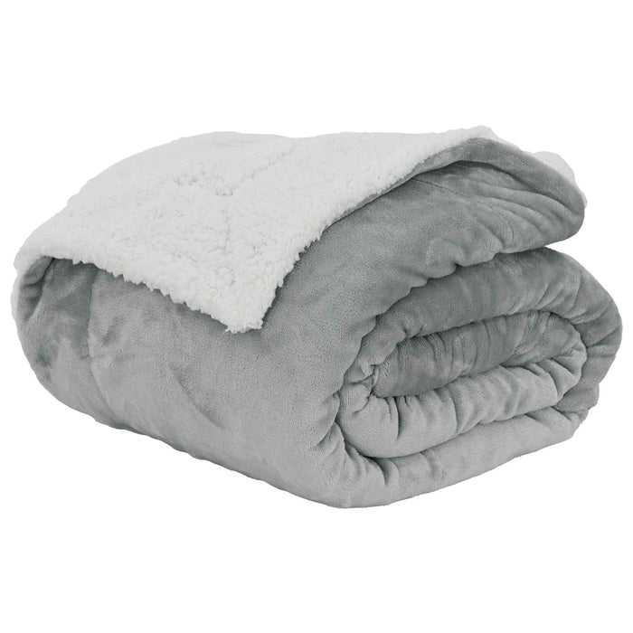 Pătura de aruncat Gri 130 x 150 cm Molton - WALTI WALTI