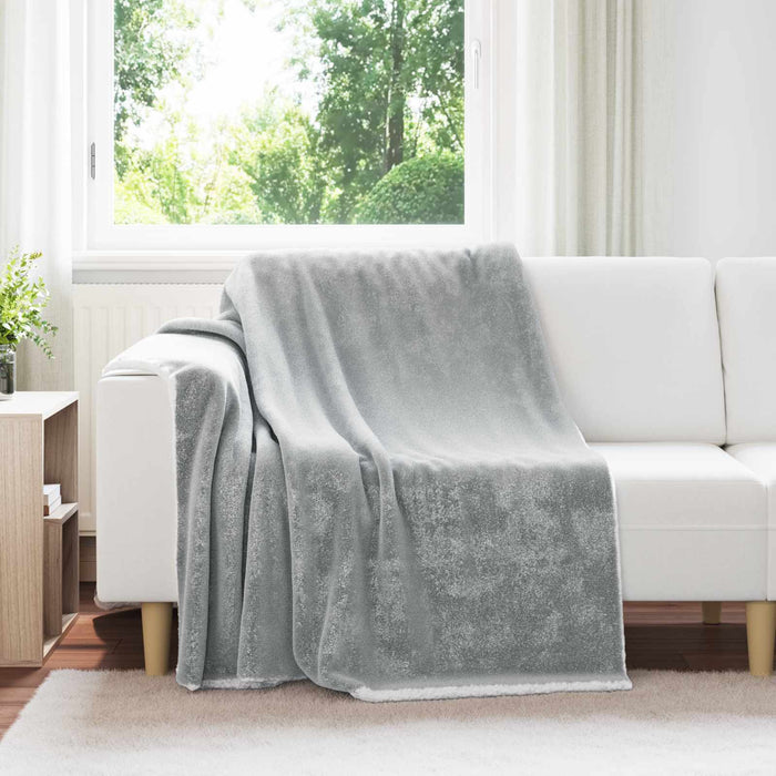 Pătura de aruncat Gri 150 x 200 cm Molton - WALTI WALTI