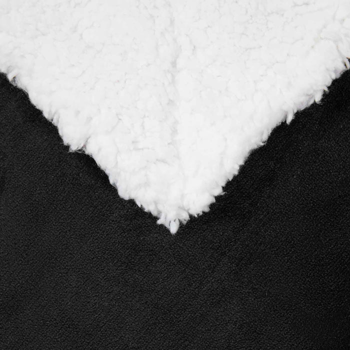 Pătura de aruncat Negru 240 x 270 cm Molton - WALTI WALTI