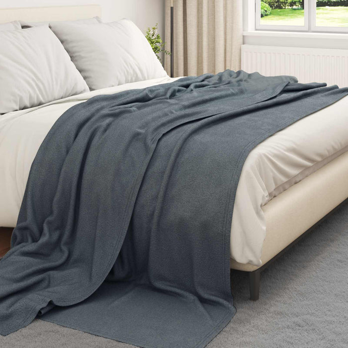 Pătura de aruncat Gri închis 270 x 240 cm Molton - WALTI WALTI