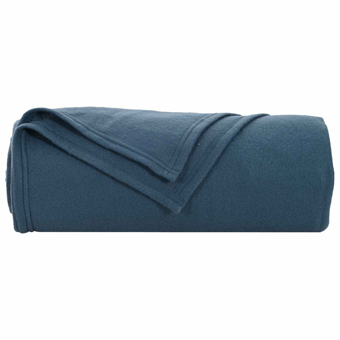 Pătura de aruncat Albastru marin 240 x 220 cm Molton - WALTI WALTI
