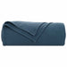 Pătura de aruncat Albastru marin 240 x 220 cm Molton - WALTI WALTI