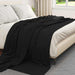 Pătura de aruncat Negru 240 x 220 cm Molton - WALTI WALTI