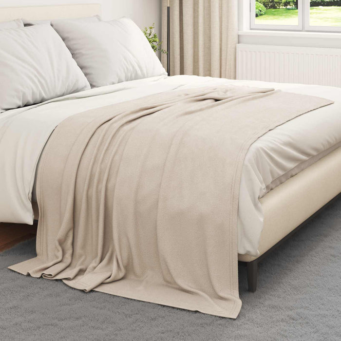 Pături de aruncat 6 pcs Bej 200 x 150 cm Molton - WALTI WALTI