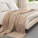 Pături de aruncat 6 pcs Culoare Cămilă 270 x 240 cm Molton - WALTI WALTI