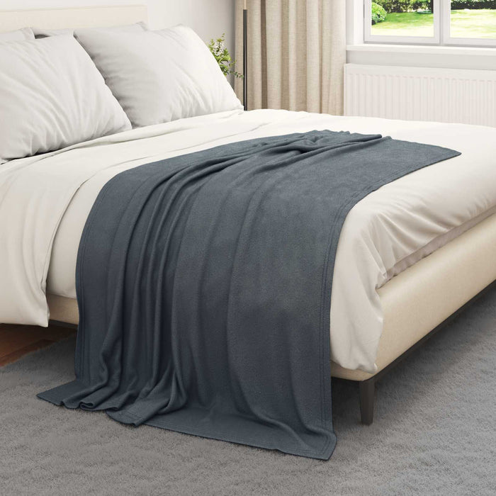 Pături de aruncat 6 pcs Gri închis 170 x 130 cm Molton - WALTI WALTI