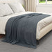 Pături de aruncat 6 pcs Gri închis 200 x 150 cm Molton - WALTI WALTI
