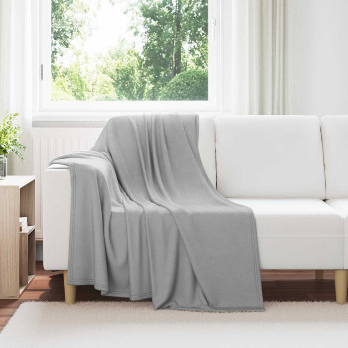 Pături de aruncat 6 pcs Gri 170 x 130 cm Molton - WALTI WALTI