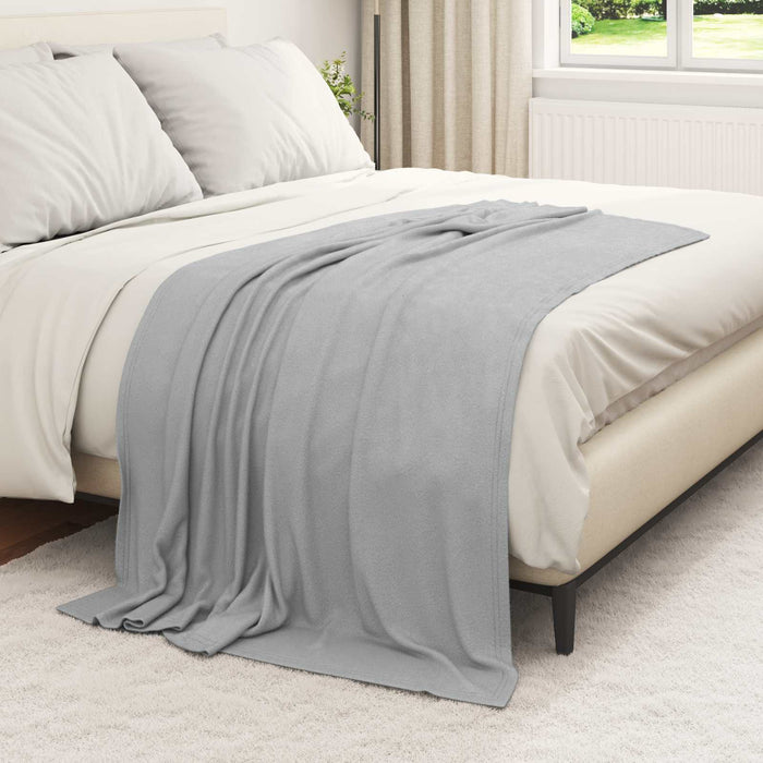 Pături de aruncat 6 pcs Gri 170 x 130 cm Molton - WALTI WALTI