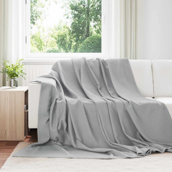 Pături de aruncat 6 pcs Gri 270 x 240 cm Molton - WALTI WALTI
