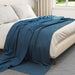 Pături de aruncat 6 pcs Albastru marin 270 x 240 cm Molton - WALTI WALTI