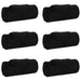 Pături de aruncat 6 pcs Negru 200 x 150 cm Molton - WALTI WALTI