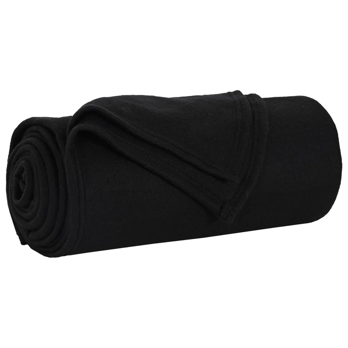 Pături de aruncat 6 pcs Negru 200 x 150 cm Molton - WALTI WALTI