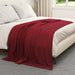 Pături de aruncat 6 pcs Roșu Bordeaux 200 x 150 cm Molton - WALTI WALTI