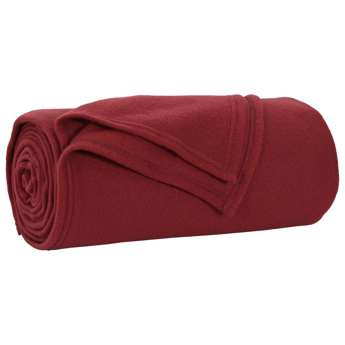 Pături de aruncat 6 pcs Roșu Bordeaux 200 x 150 cm Molton - WALTI WALTI