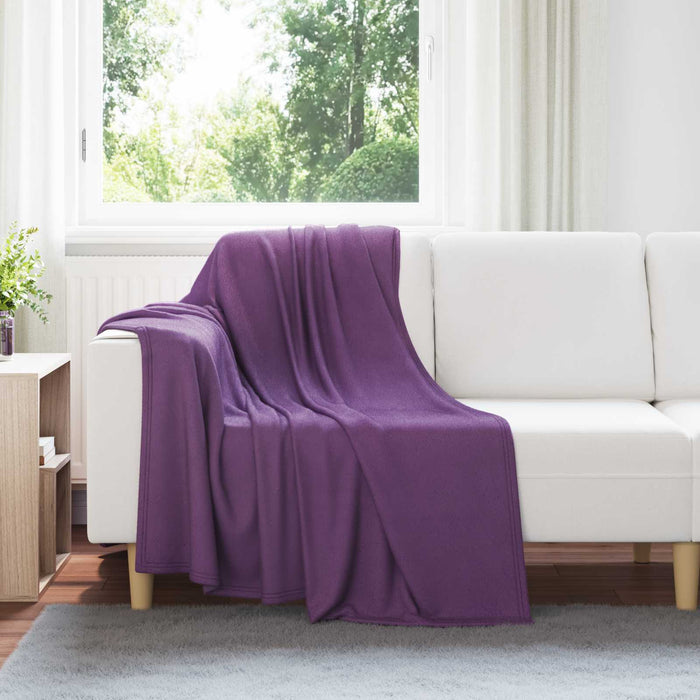 Pături de aruncat 6 pcs Violet 170 x 130 cm Molton - WALTI WALTI