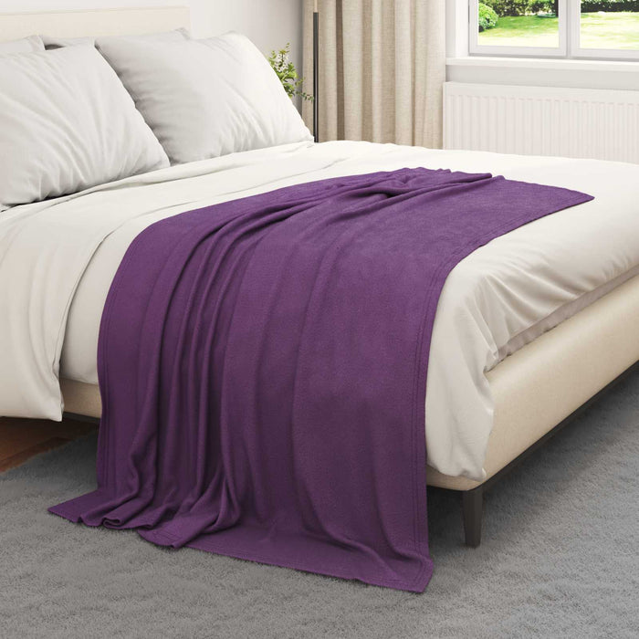 Pături de aruncat 6 pcs Violet 170 x 130 cm Molton - WALTI WALTI