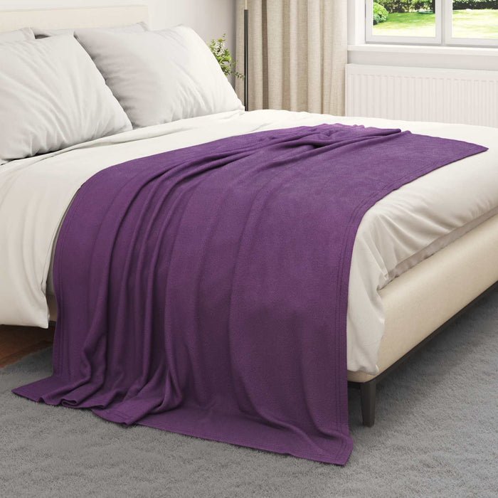 Pături de aruncat 6 pcs Violet 200 x 150 cm Molton - WALTI WALTI