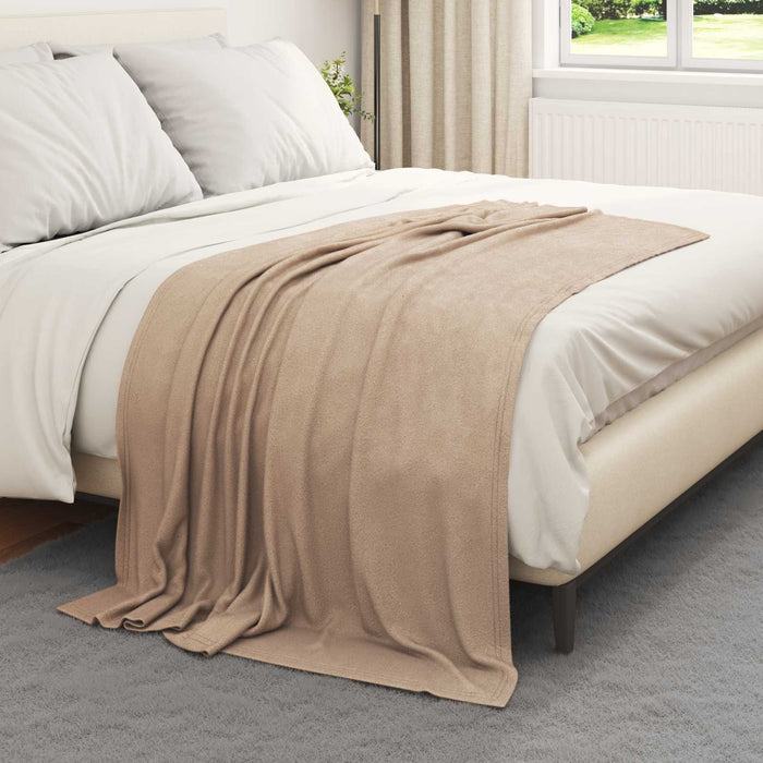 Pături de aruncat 24 pcs Culoare Cămilă 170 x 130 cm Molton - WALTI WALTI
