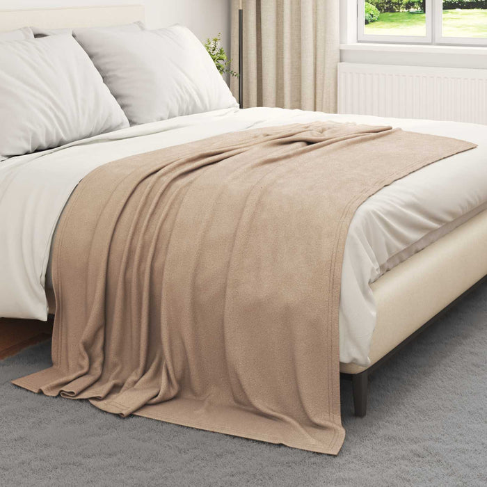 Pături de aruncat 24 pcs Culoare Cămilă 200 x 150 cm Molton - WALTI WALTI