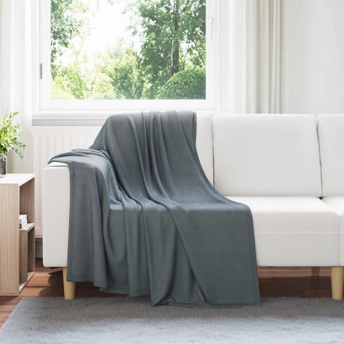 Pături de aruncat 24 pcs Gri închis 170 x 130 cm Molton - WALTI WALTI