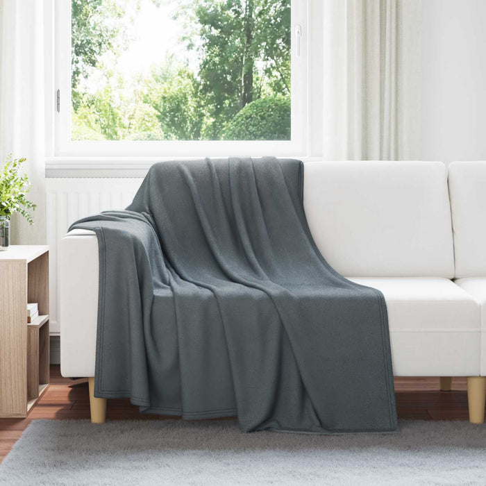 Pături de aruncat 24 pcs Gri închis 200 x 150 cm Molton - WALTI WALTI
