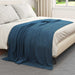 Pături de aruncat 24 pcs Albastru marin 200 x 150 cm Molton - WALTI WALTI