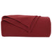 Pături de aruncat 24 pcs Roșu Bordeaux 170 x 130 cm Molton - WALTI WALTI
