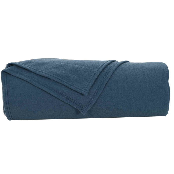 Pătura de aruncat Albastru marin 210 x 140 cm Molton - WALTI WALTI