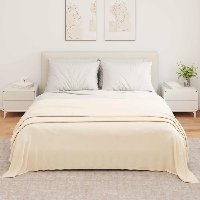 Pături de aruncat 6 pcs Crem 350 x 270 cm Molton - WALTI WALTI