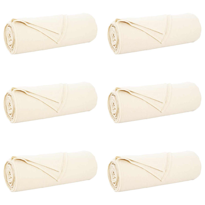 Pături de aruncat 6 pcs Crem 350 x 270 cm Molton - WALTI WALTI