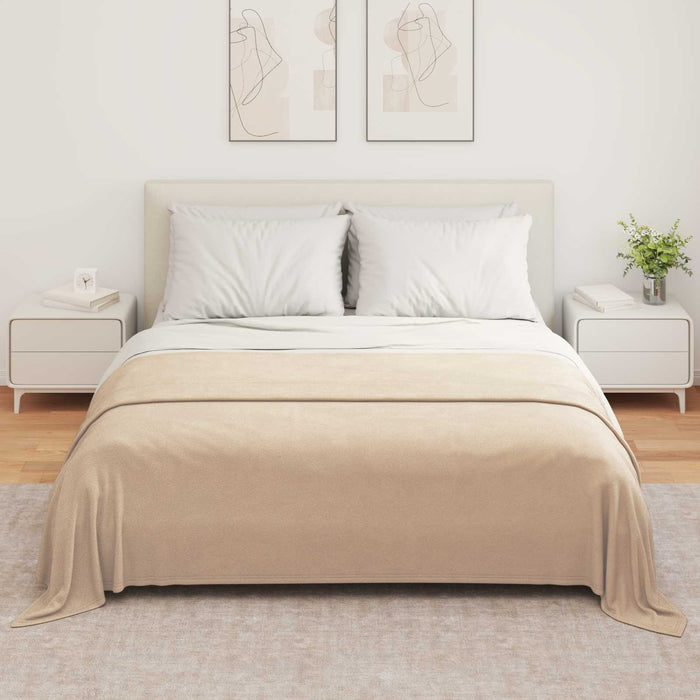 Pături de aruncat 6 pcs Culoare Cămilă 280 x 210 cm Molton - WALTI WALTI