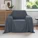 Pături de aruncat 6 pcs Gri închis 210 x 140 cm Molton - WALTI WALTI